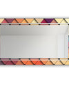 Triangular Colourfields 42 - Glam Mirror - Modern Vanity Mirror