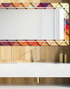 Triangular Colourfields 42 - Glam Mirror - Modern Vanity Mirror