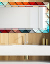 Triangular Colourfields 43 - Glam Mirror - Modern Vanity Mirror