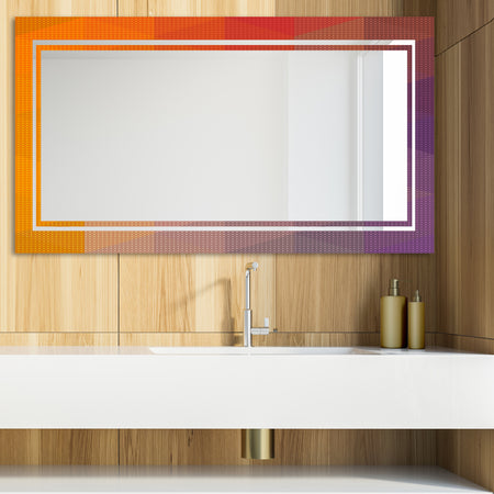 Dotted Geometry 2 - Glam Mirror - Modern Vanity Mirror
