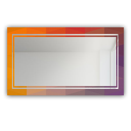 Dotted Geometry 2 - Glam Mirror - Modern Vanity Mirror