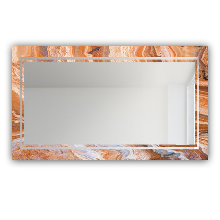 Marbled Geode 19 - Glam Mirror - Modern Vanity Mirror
