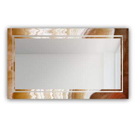 Marbled Geode 20 - Glam Mirror - Modern Vanity Mirror