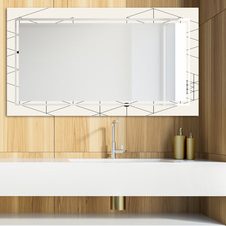 Triangular Spacy Spheres 14 - Glam Mirror - Modern Vanity Mirror