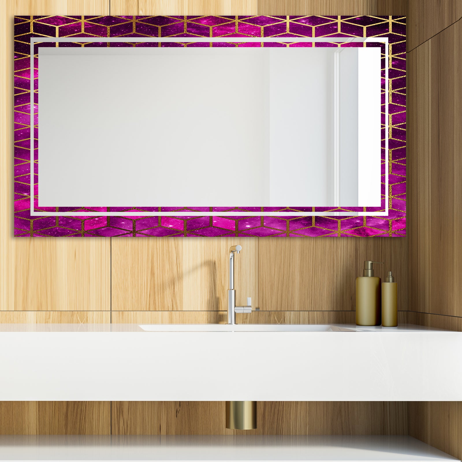 Capital Gold Honeycomb 18 - Glam Mirror - Modern Vanity Mirror