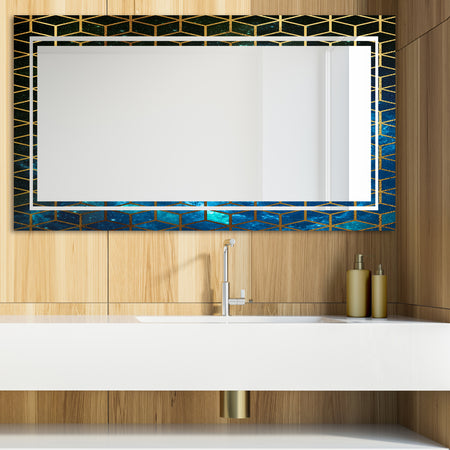 Capital Gold Honeycomb 19 - Glam Mirror - Modern Vanity Mirror