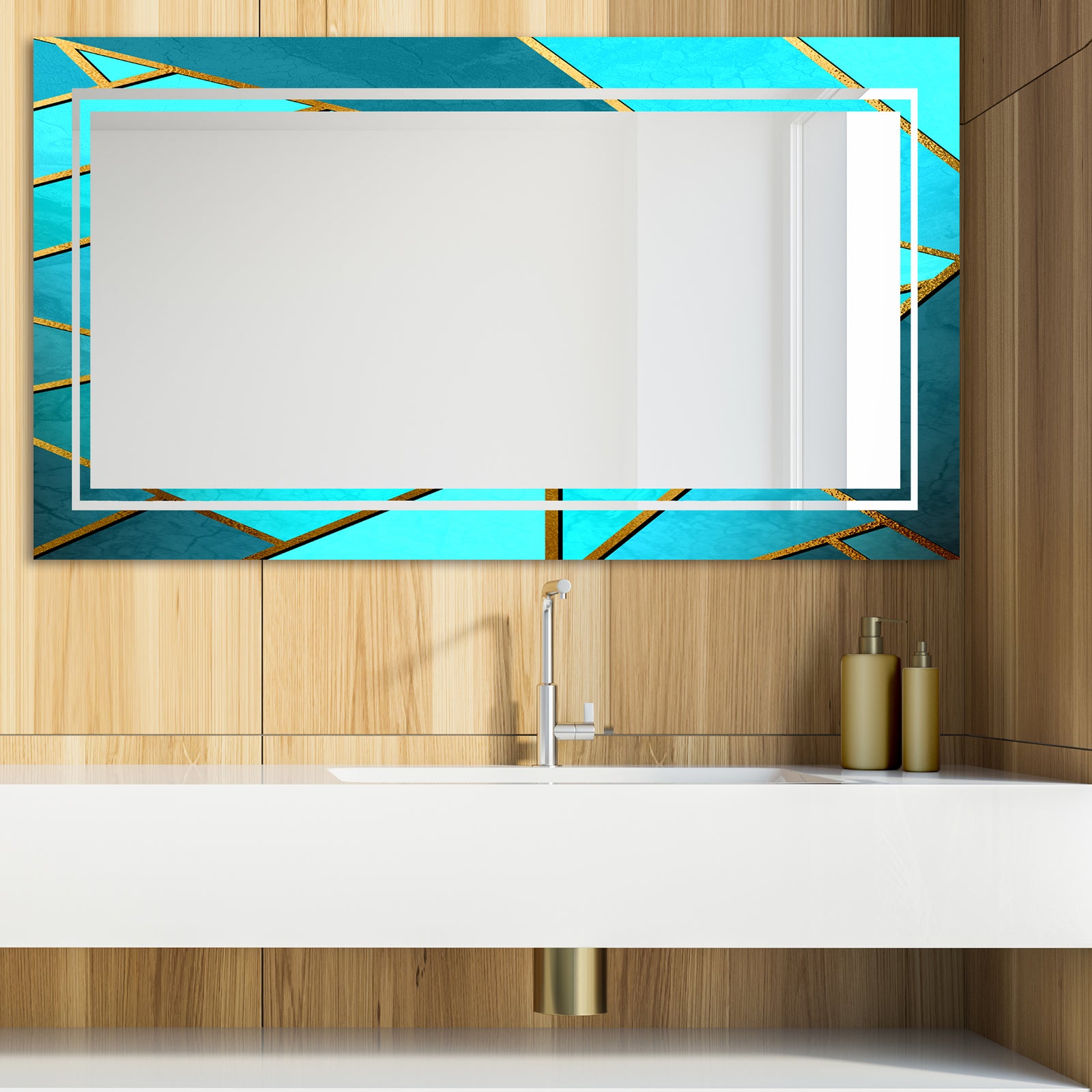 Capital Gold Honeycomb 22 - Glam Mirror - Modern Vanity Mirror