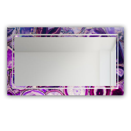 Marbled Geode 21 - Glam Mirror - Modern Vanity Mirror