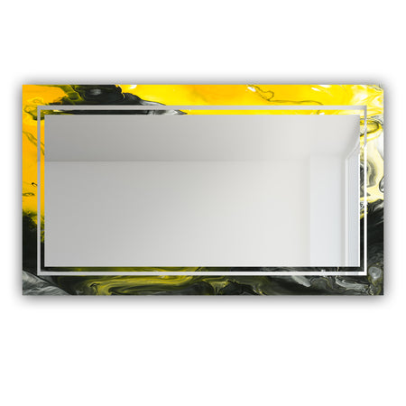 Marbled Yellow 10 - Glam Mirror - Modern Vanity Mirror