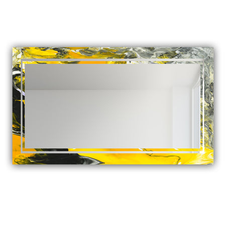 Marbled Yellow 12 - Glam Mirror - Modern Vanity Mirror
