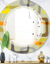 Retro Square Design VII - Modern Round or Oval Wall Mirror - Triple C