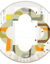 Retro Square Design VII - Modern Round or Oval Wall Mirror - Quatrefoil