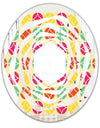 Retro Circular Pattern VII - Modern Round or Oval Wall Mirror - Whirl