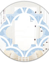 Japanese style Half - Modern Round or Oval Wall Mirror - Quatrefoil