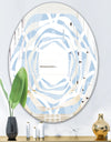 Japanese style Half - Modern Round or Oval Wall Mirror - Whirl