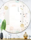 Gold Chic Design III - Modern Round or Oval Wall Mirror - Wave