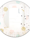 Gold Chic Design III - Modern Round or Oval Wall Mirror - Wave