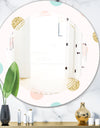 Gold Chic Design III - Modern Round or Oval Wall Mirror - Triple C