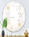 Gold Chic Design III - Modern Round or Oval Wall Mirror - Wave