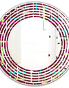 Retro Abstract Design XVII - Modern Round or Oval Wall Mirror - Wave