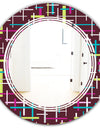 Retro Abstract Design XVII - Modern Round or Oval Wall Mirror - Triple C