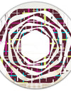 Retro Abstract Design XVII - Modern Round or Oval Wall Mirror - Whirl
