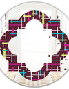 Retro Abstract Design XVII - Modern Round or Oval Wall Mirror - Quatrefoil