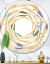 Retro Hexagon PatternX - Modern Round or Oval Wall Mirror - Whirl