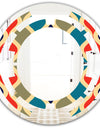 Retro Ornamental Design VI - Modern Round or Oval Wall Mirror - Space