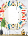 Retro Ornamental Design VI - Modern Round or Oval Wall Mirror - Wave