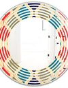 Retro Ornamental Design VI - Modern Round or Oval Wall Mirror - Wave