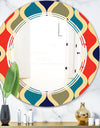 Retro Ornamental Design VI - Modern Round or Oval Wall Mirror - Triple C