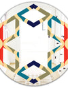 Retro Ornamental Design VI - Modern Round or Oval Wall Mirror - Hexagon Star