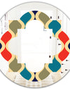 Retro Ornamental Design VI - Modern Round or Oval Wall Mirror - Quatrefoil