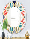Retro Ornamental Design VI - Modern Round or Oval Wall Mirror - Wave