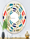 Retro Ornamental Design VI - Modern Round or Oval Wall Mirror - Whirl
