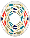 Retro Ornamental Design VI - Modern Round or Oval Wall Mirror - Whirl
