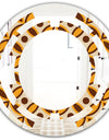Retro Ornamental Design V - Modern Round or Oval Wall Mirror - Space