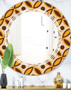 Retro Ornamental Design V - Modern Round or Oval Wall Mirror - Triple C