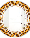 Retro Ornamental Design V - Modern Round or Oval Wall Mirror - Triple C