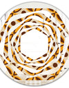 Retro Ornamental Design V - Modern Round or Oval Wall Mirror - Whirl