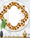 Retro Ornamental Design V - Modern Round or Oval Wall Mirror - Quatrefoil