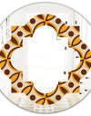 Retro Ornamental Design V - Modern Round or Oval Wall Mirror - Quatrefoil