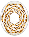 Retro Ornamental Design V - Modern Round or Oval Wall Mirror - Whirl