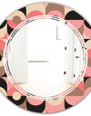 Retro Geometric Design XI - Modern Round or Oval Wall Mirror - Triple C