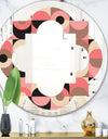 Retro Geometric Design XI - Modern Round or Oval Wall Mirror - Quatrefoil