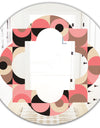 Retro Geometric Design XI - Modern Round or Oval Wall Mirror - Quatrefoil