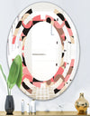 Retro Geometric Design XI - Modern Round or Oval Wall Mirror - Space