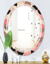 Retro Geometric Design XI - Modern Round or Oval Wall Mirror - Triple C