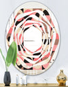 Retro Geometric Design XI - Modern Round or Oval Wall Mirror - Whirl